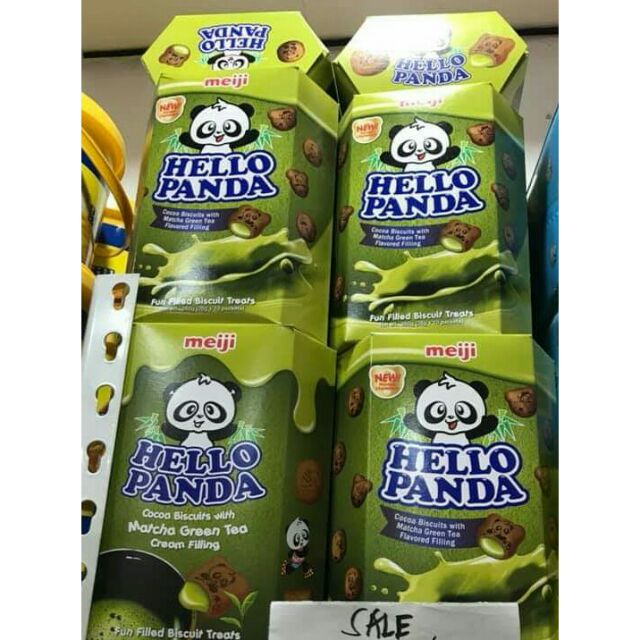 Meiji Hello Panda Green Tea Red Chocolate Shopee Philippines