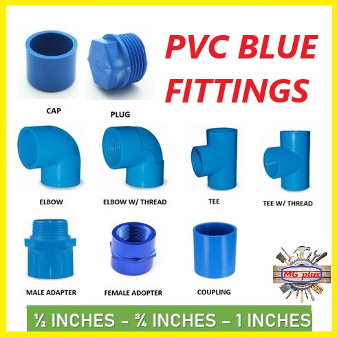 PVC Blue Fittings 1/2