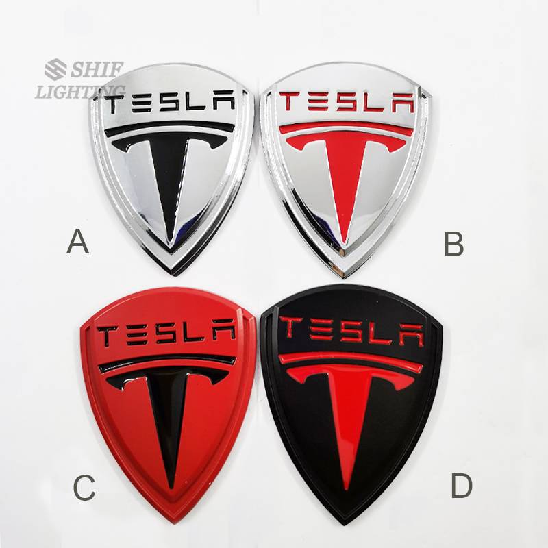1 X Metal New TESLA Logo Car Auto Decorative Rear Front Replacement ...