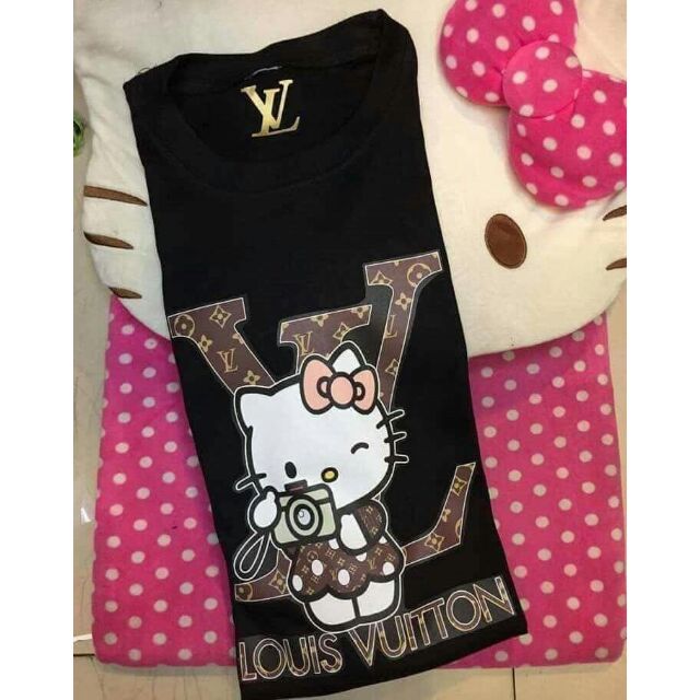 LV HELLO KITTY CAM Tshirt For ladies customized printed #cod
