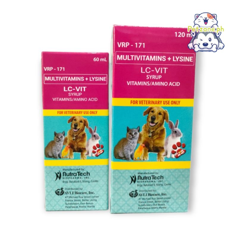 LCVIT Multivitamins 120ml For Pets, Dogs, Cats and Other Animals