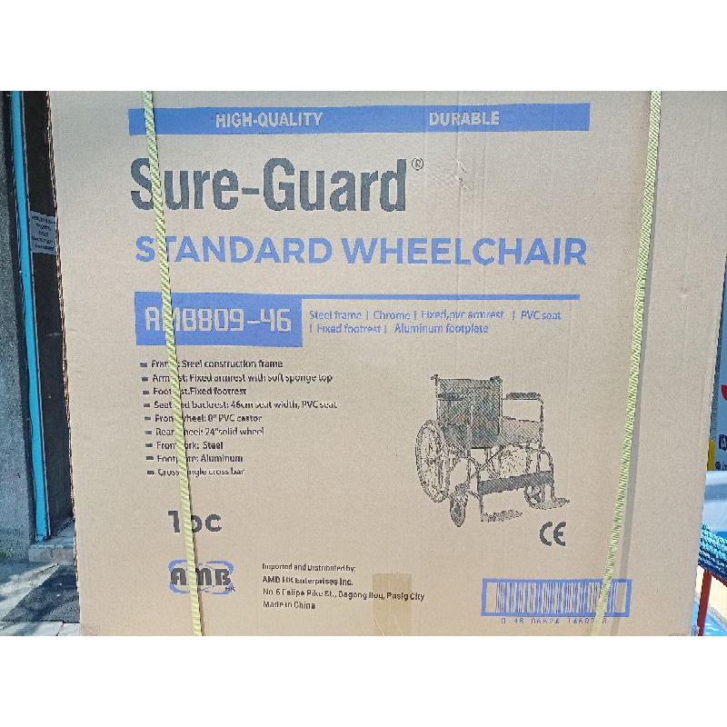 Standard Wheelchair, Rios Type Wheels Sure-Guard Brand | Shopee Philippines