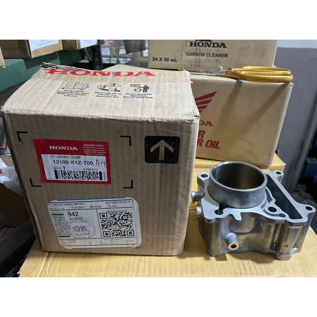 Honda Genuine Cylinder Block 12100K1ZT00 for PCX160 / CLICK 160 ...