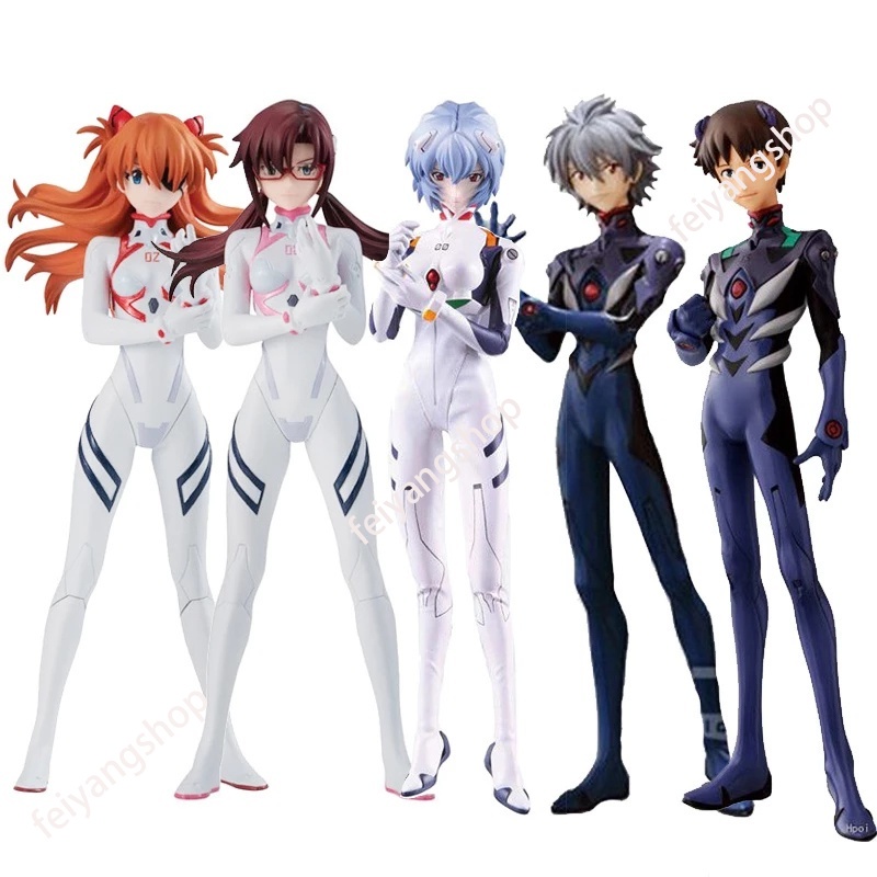 5 Pcs/set 13cm EVA Neon Genesis Evangelion Figure Ayanami Rei Asuka Langley Soryu Ikari Shinji