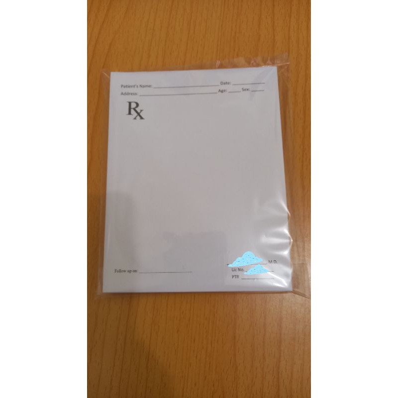generic rx form. 1/4 shortbond paper. rx pad. reseta. prescription pad ...