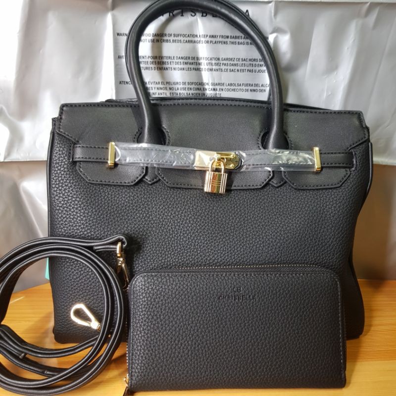 Hermes sling outlet bag black