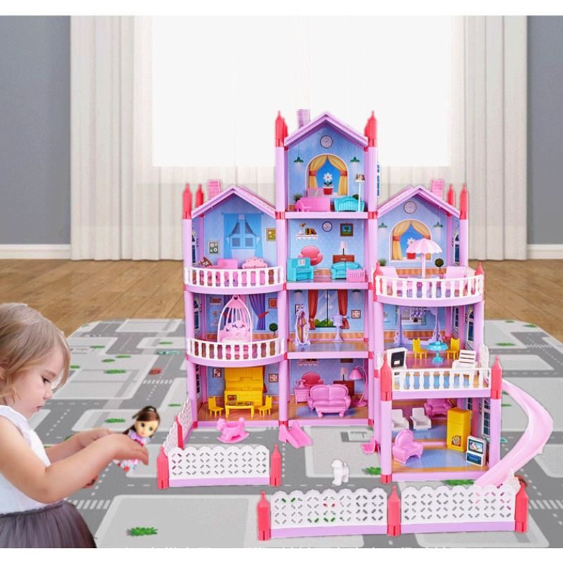 Barbie Doll House Castle 4 Storey Shopee Philippines