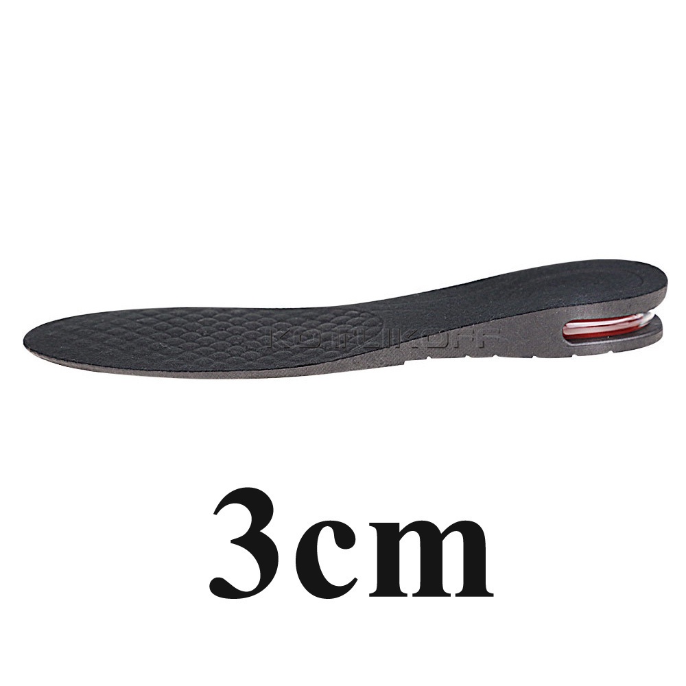 Absorbent Footpad Air Cushion Shoe Insole Height Lift Adjustable Heel Insert Silicone Per Pair