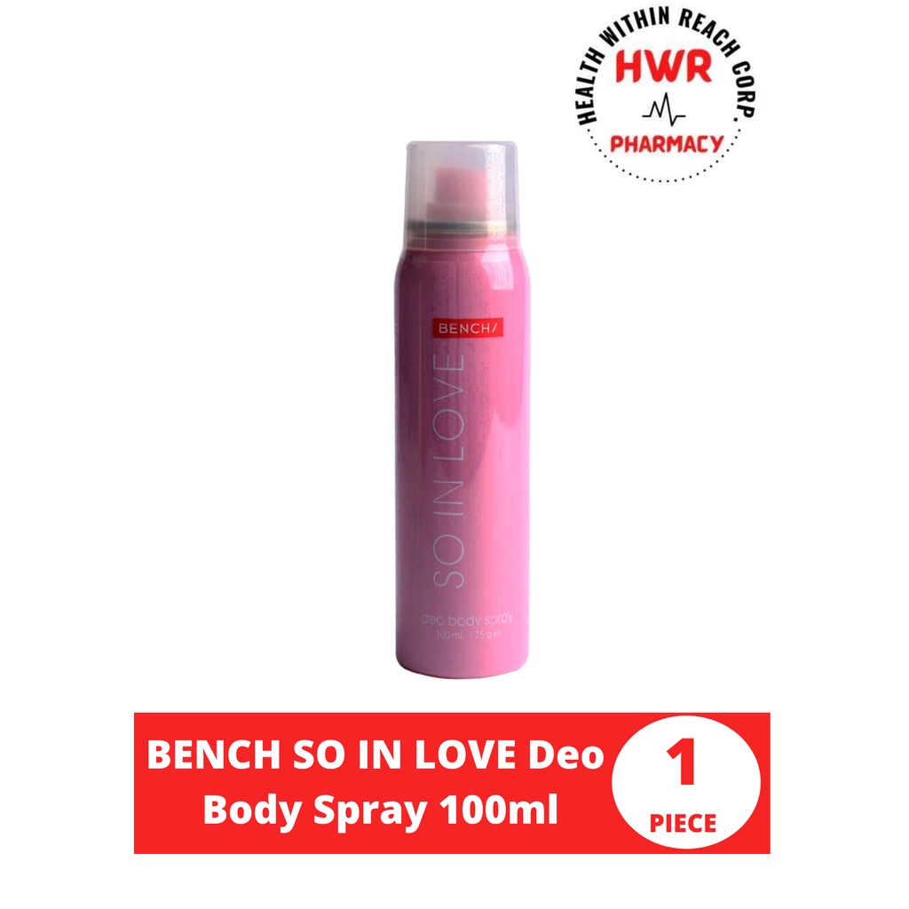 BENCH SO IN LOVE Deo Body Spray 100ml Shopee Philippines
