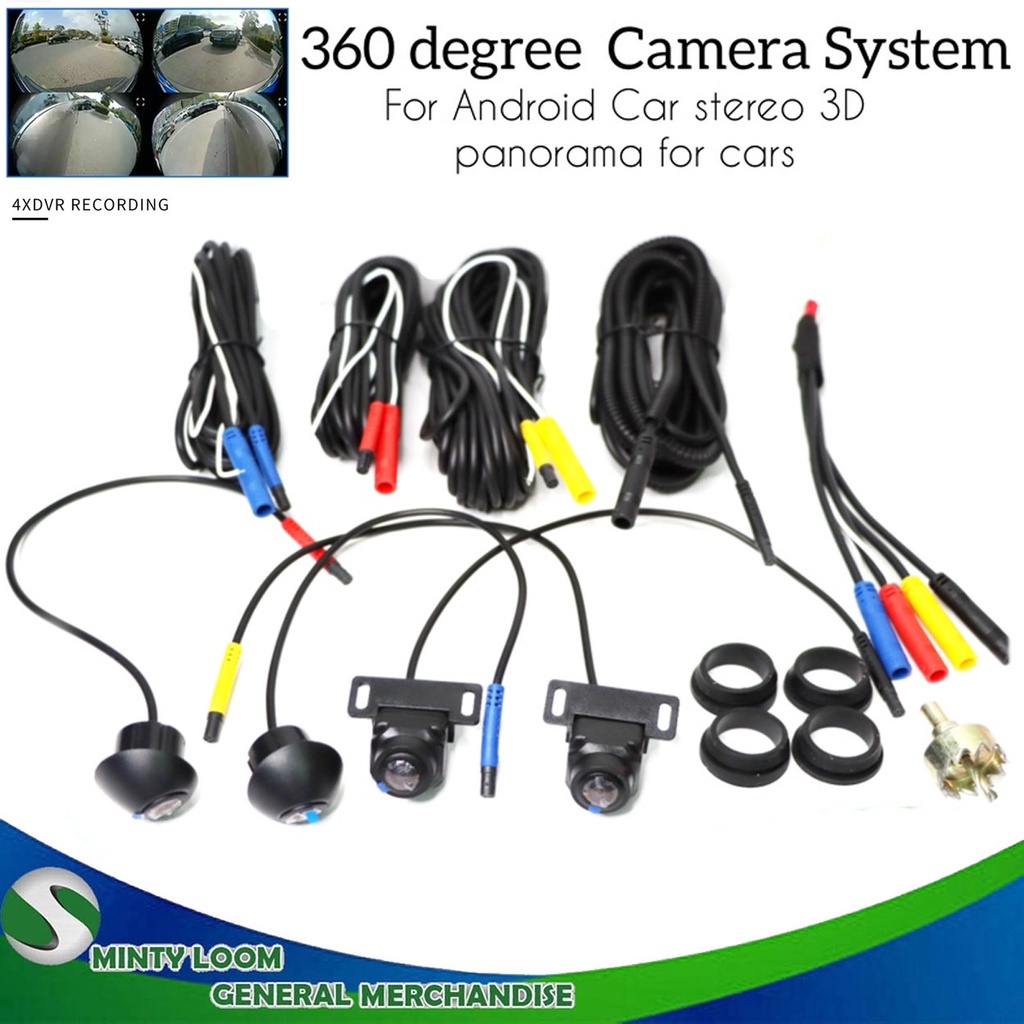 360 Degree Car Camera System in 3D for Surround View with DVR (4 Cameras)