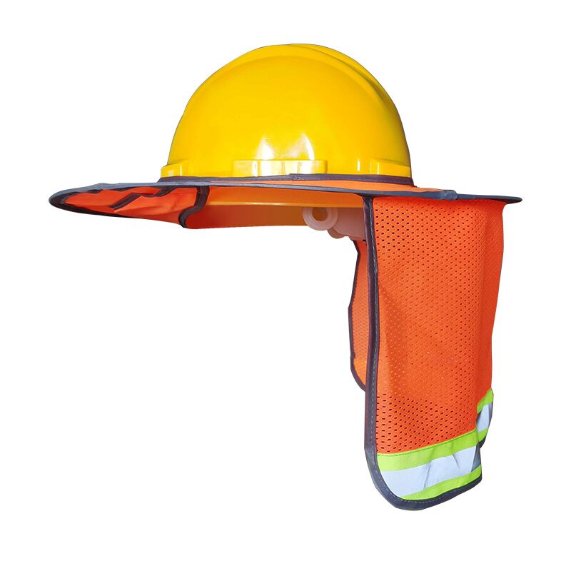 Hard Hat Visor Full Brim Mesh Neck Visor With Reflective Strips High