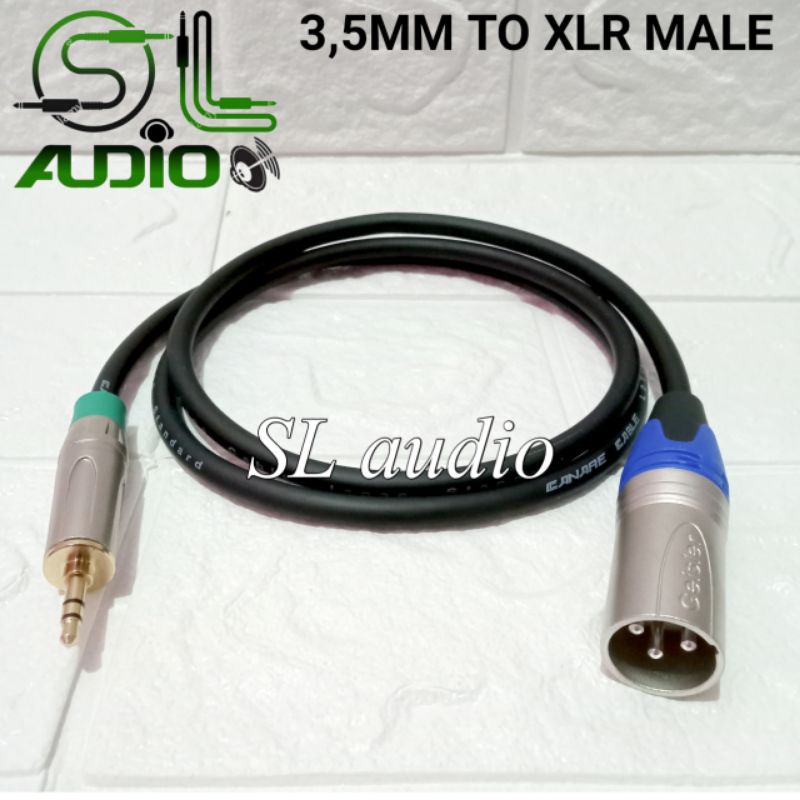 Input Cable From hape/ laptop to mixer jack mini 3.5 mm to canon male 1