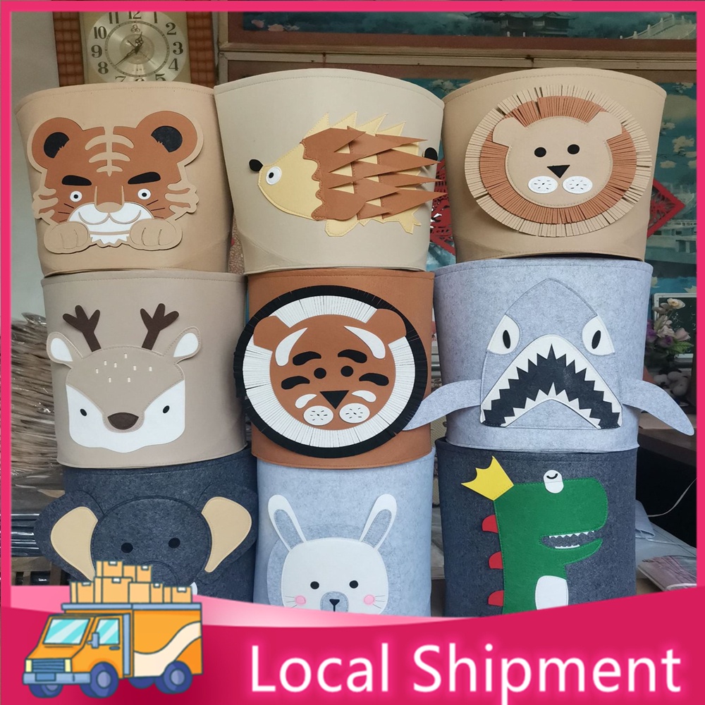 Children's toy storage basket dirty clothes sundries basket felt