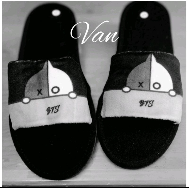Bts Character House Slippers With Velvet Material RM 01 Shopee Philippines