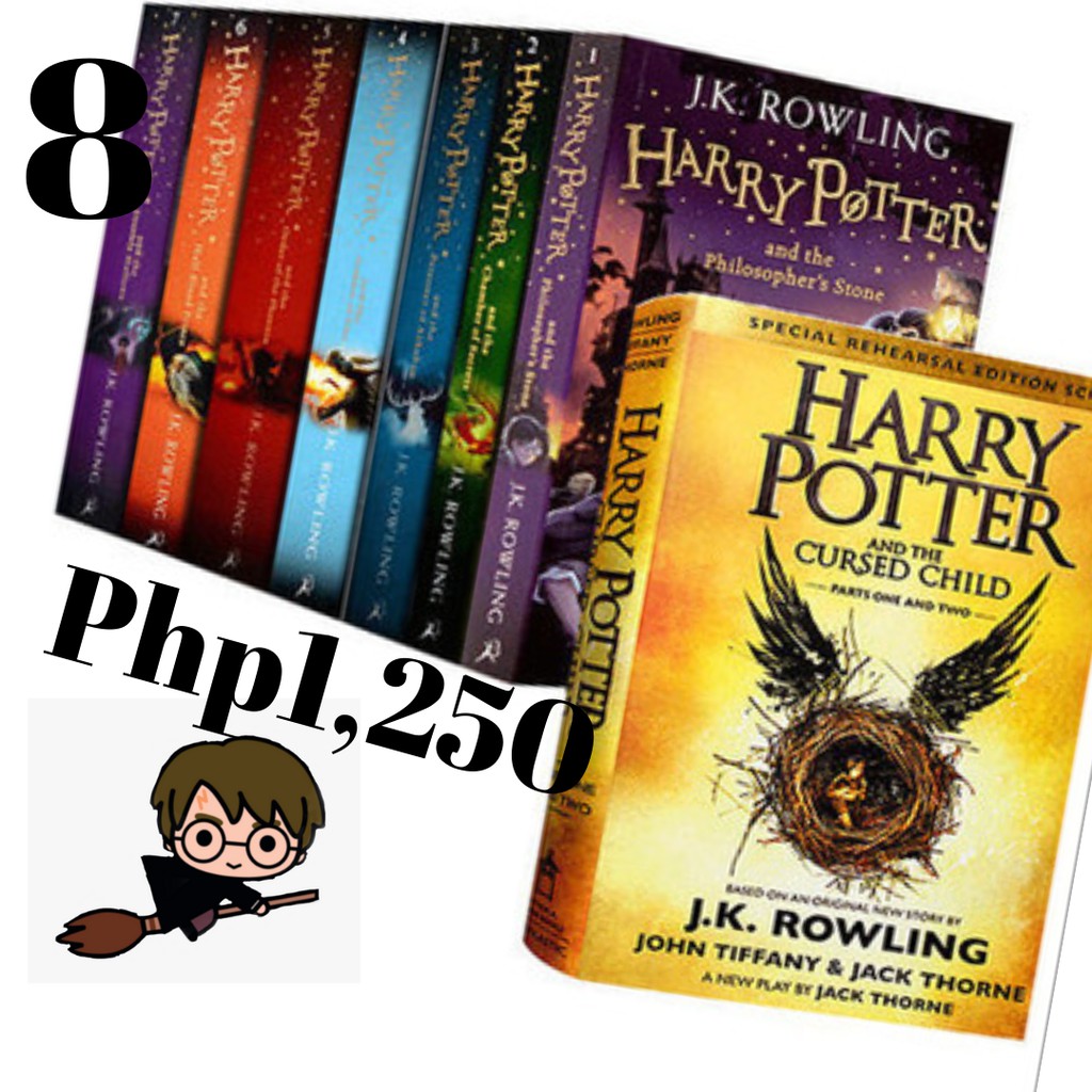 Harry Potter 8 books BOX W SLIGHT DENTS (bnew softcover w/ box 7.5x5 ...