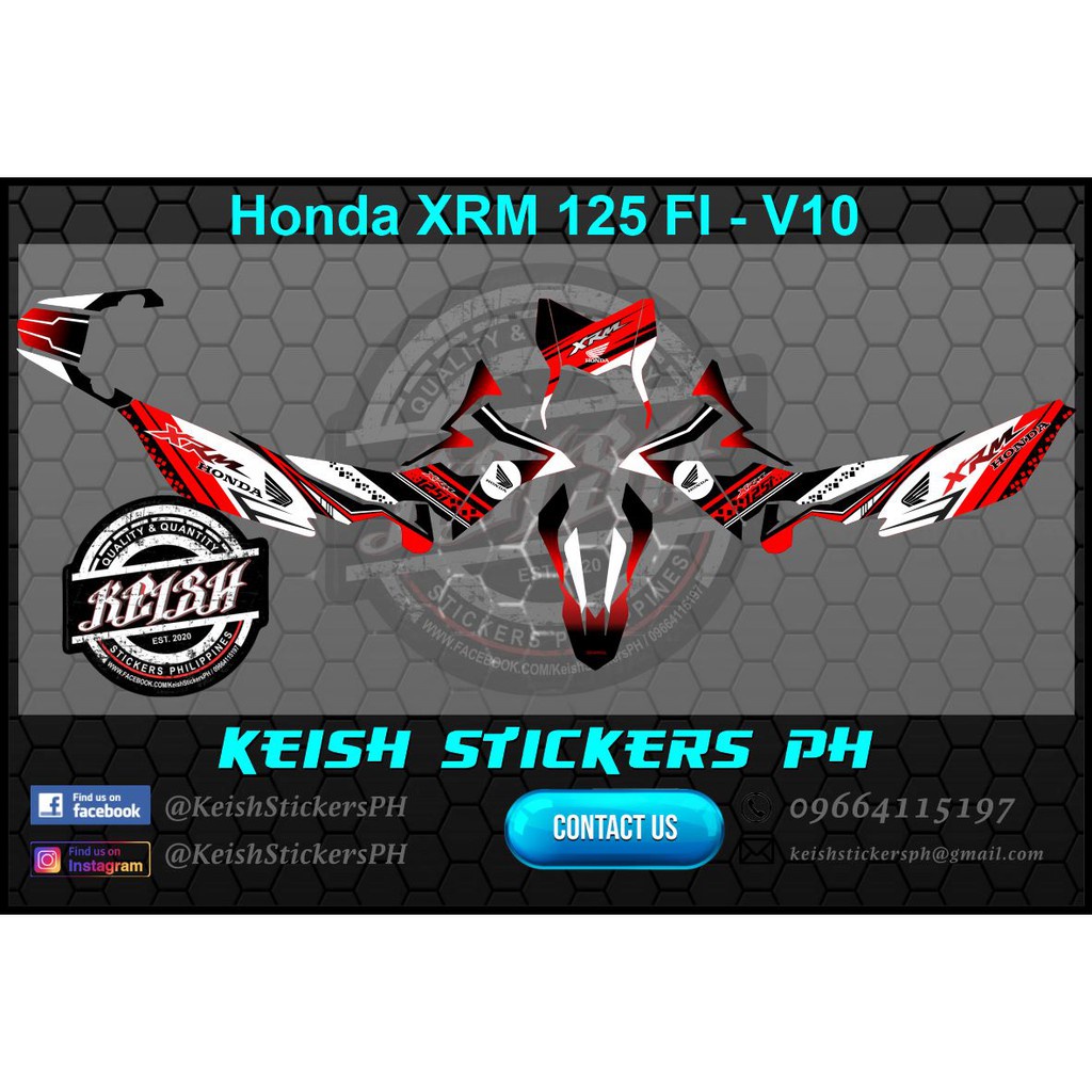 Xrm 125 outlet fi decals