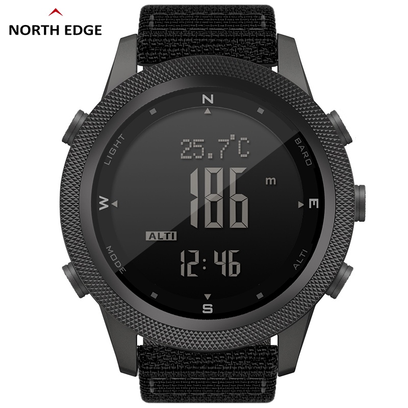 NORTH EDGE Outdoor Sport Tactical Digital Watch For Men Altimeter ...