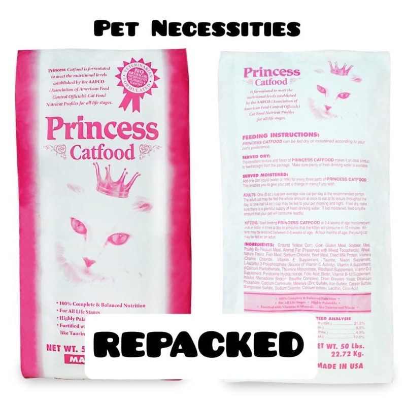 Princess Cat Cat Food per KILO REPACKED Shopee Philippines