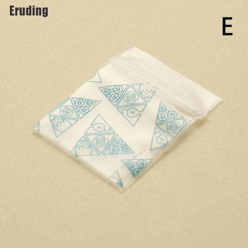 Eruding 100Pcs Mini Ziplock Bags Small Packaging Bags Ziplock Pill