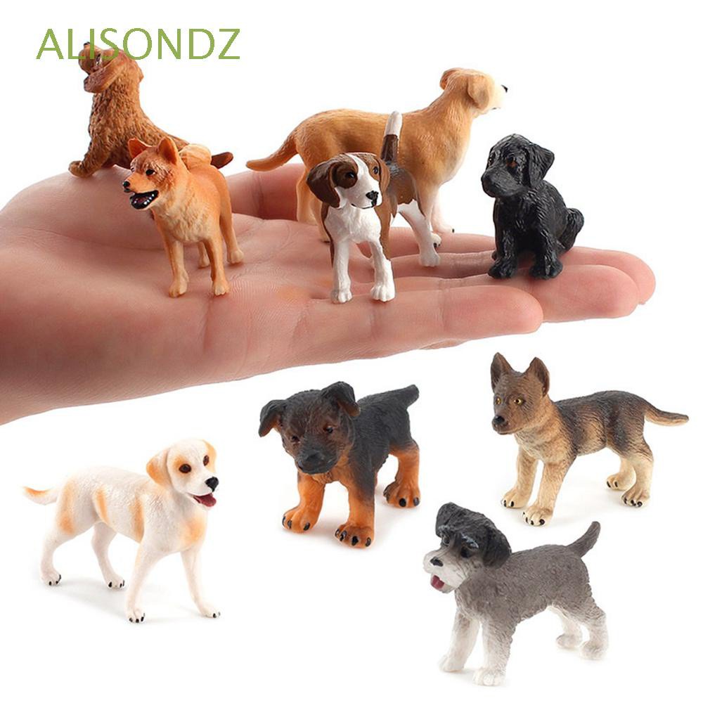 ALISONDZ Realistic Animal Model Mini Children Educational Toys Dog ...