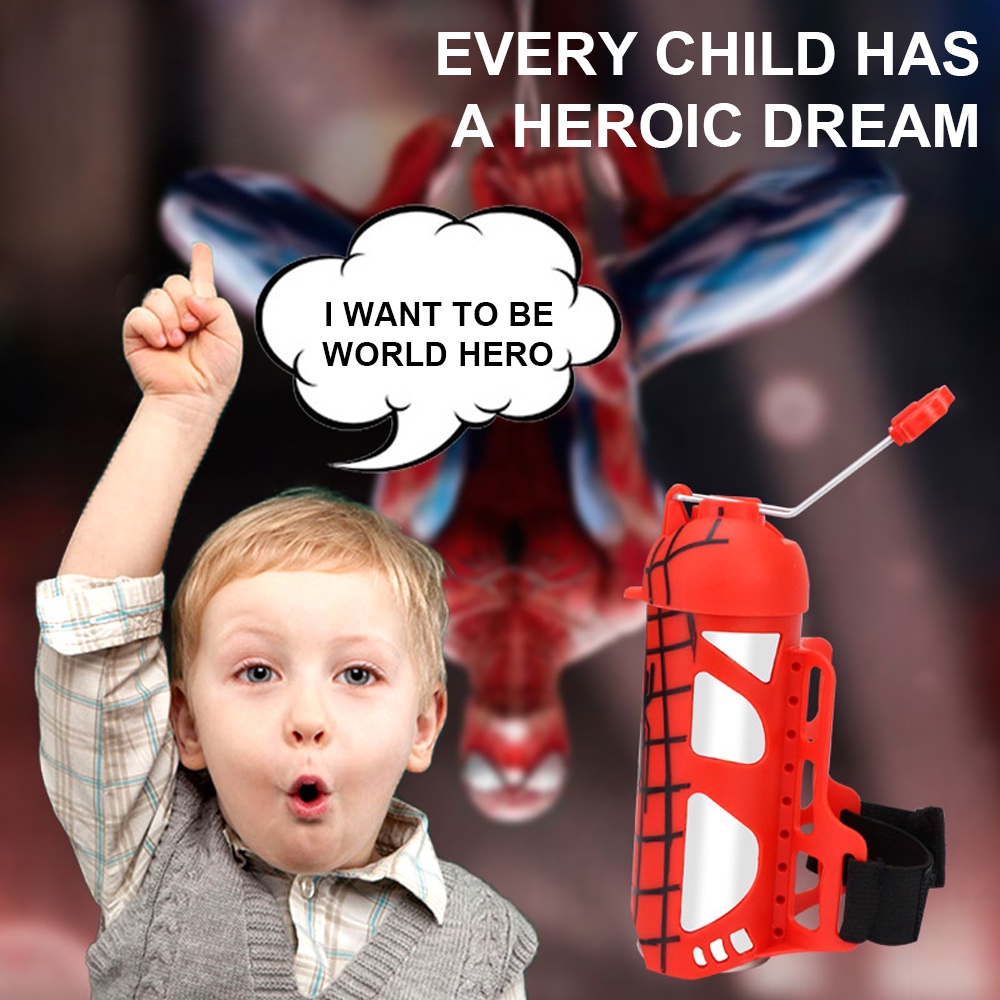 MIXCUT Web Speelgoed Spider Silk Launcher Super Hero Launcher Pols Web Spider Silk Launcher voor kinderen (tweede generatie