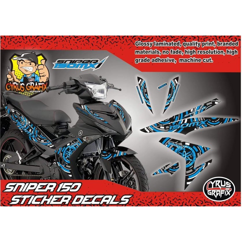 Sniper 150 Stock Decals | Shopee Philippines