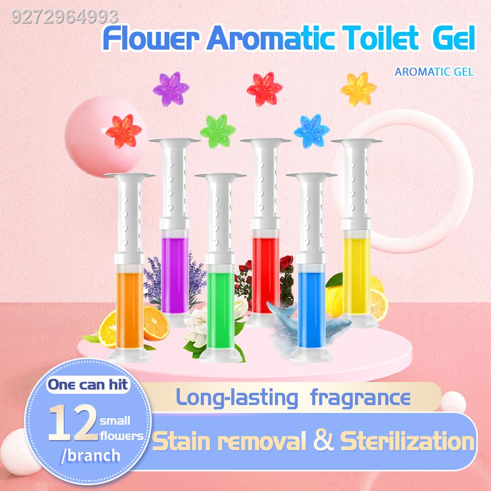 Toilet Gel Stamp Set Aromatic Toilet Bowl Cleaner Flower Aromatic