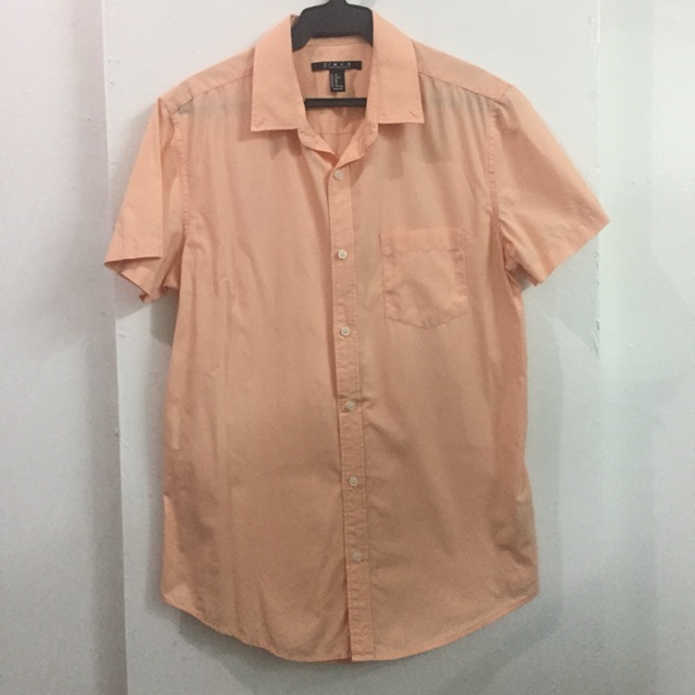 Peach polo outlet button down