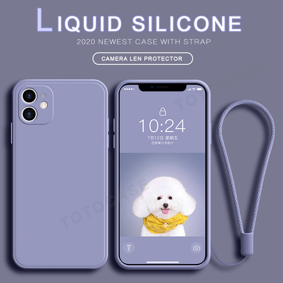 Liqiud Silicone Phone Case For iPhone 6 6S 7 8 Plus X XS MAX XR Case ...