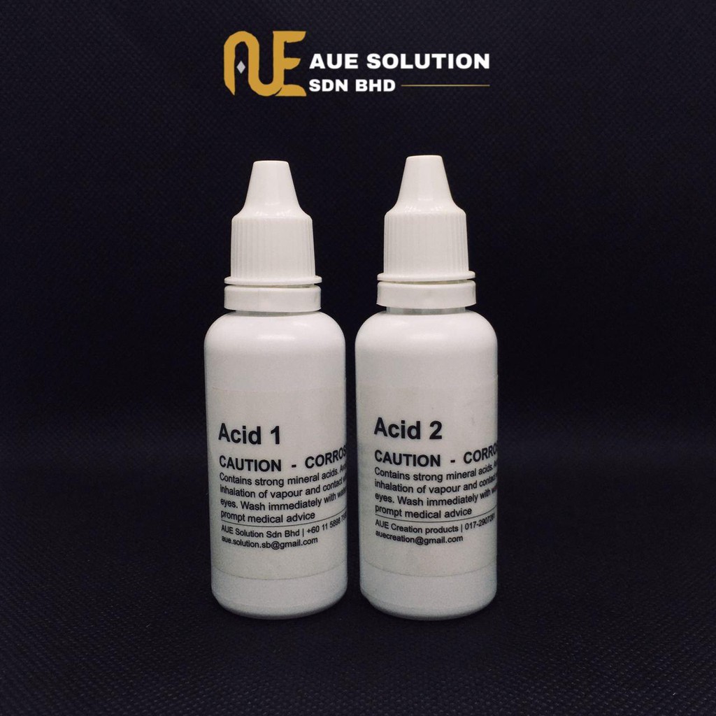 Acid 1 And Acid 2 (30ml) Gold Testing Acid/Gold Test Acid Gold Test