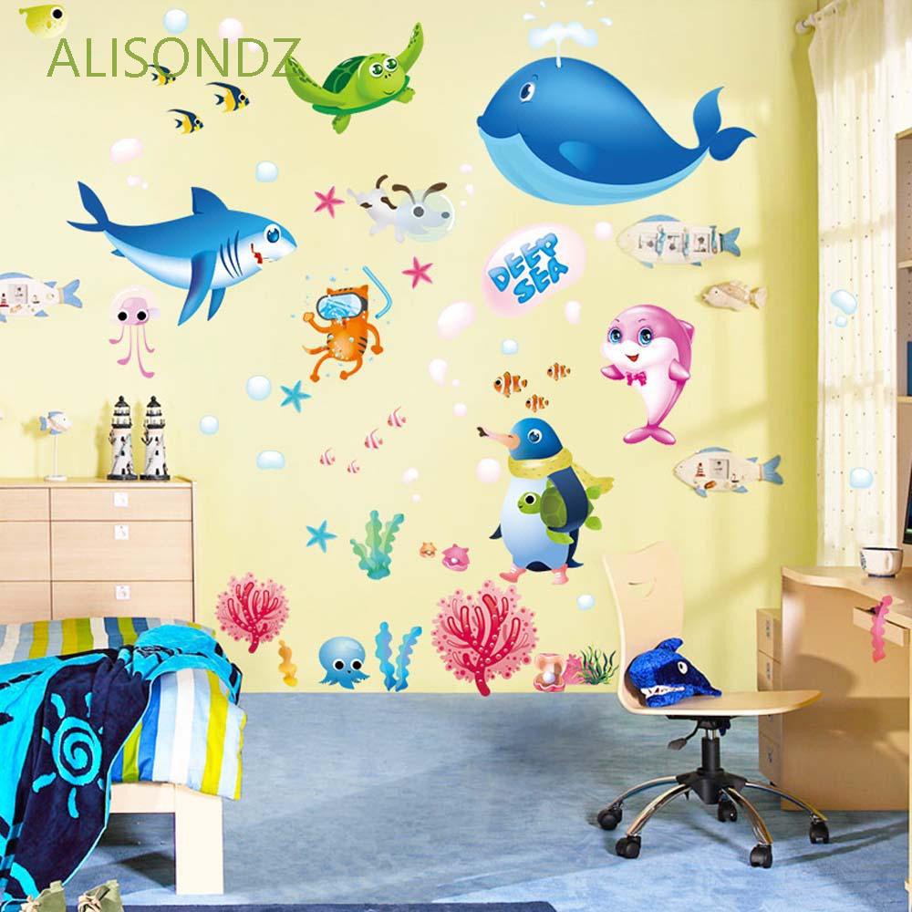 ALISONDZ 70*50cm Wall Decal Catoon Self Adhesive Wall Sticker ...