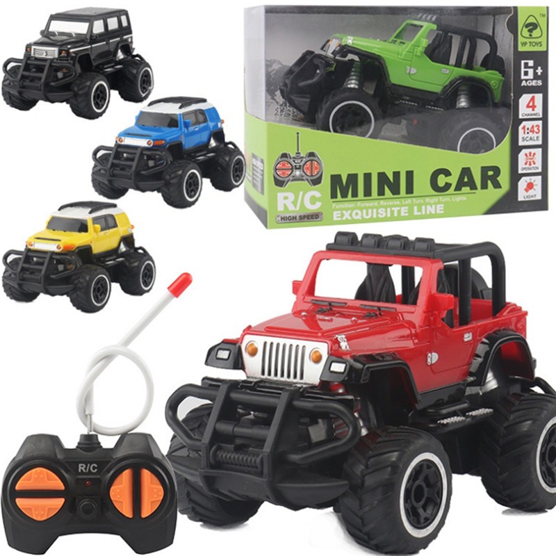 Mini RC Car 1:43 Electric Wireless Remote Control Off-road Vehicle Outdoor  Racing Simulation Model