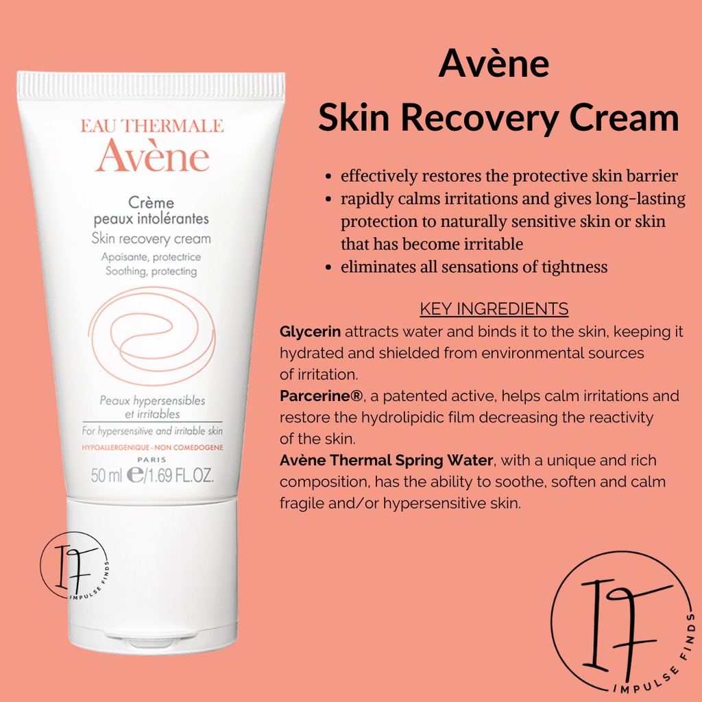 Avene recovery online cream