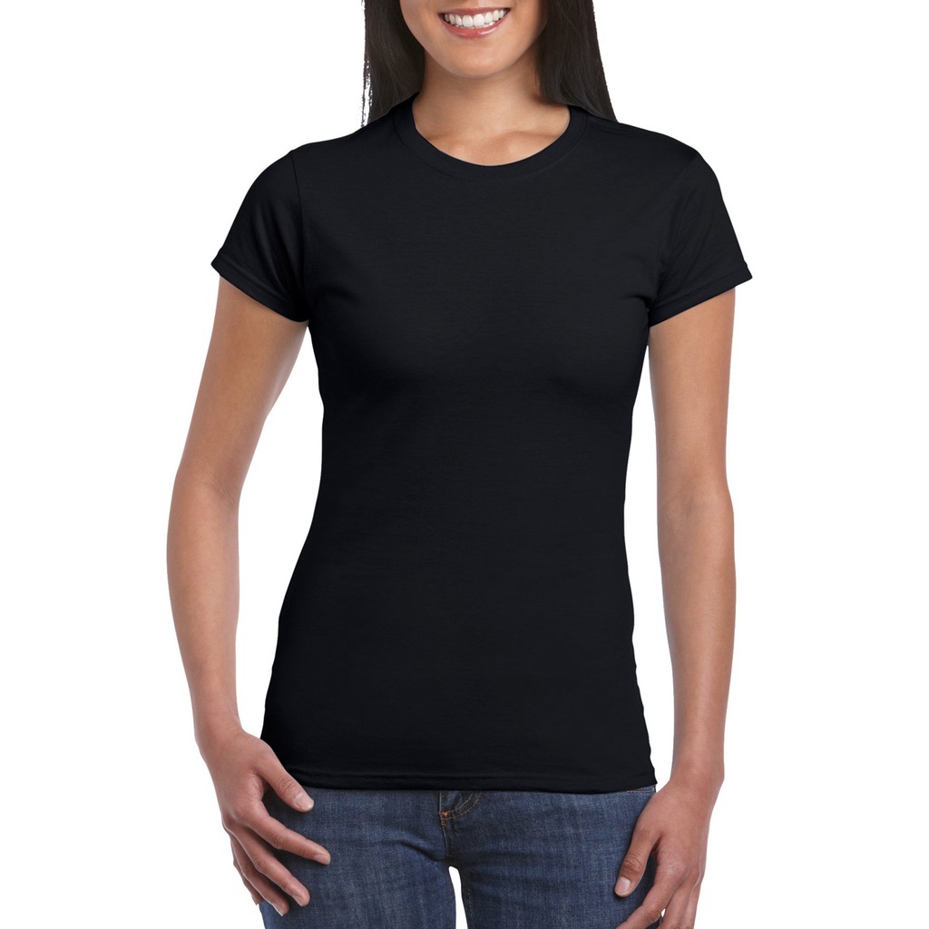 Fitted black t shirt women's best sale