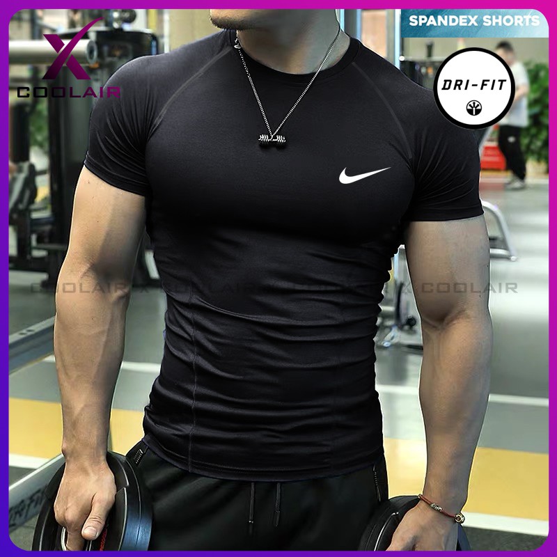 Men Sports Active Long Sleeve Shirt Quick Dry Gym Training Dry Dri Fit