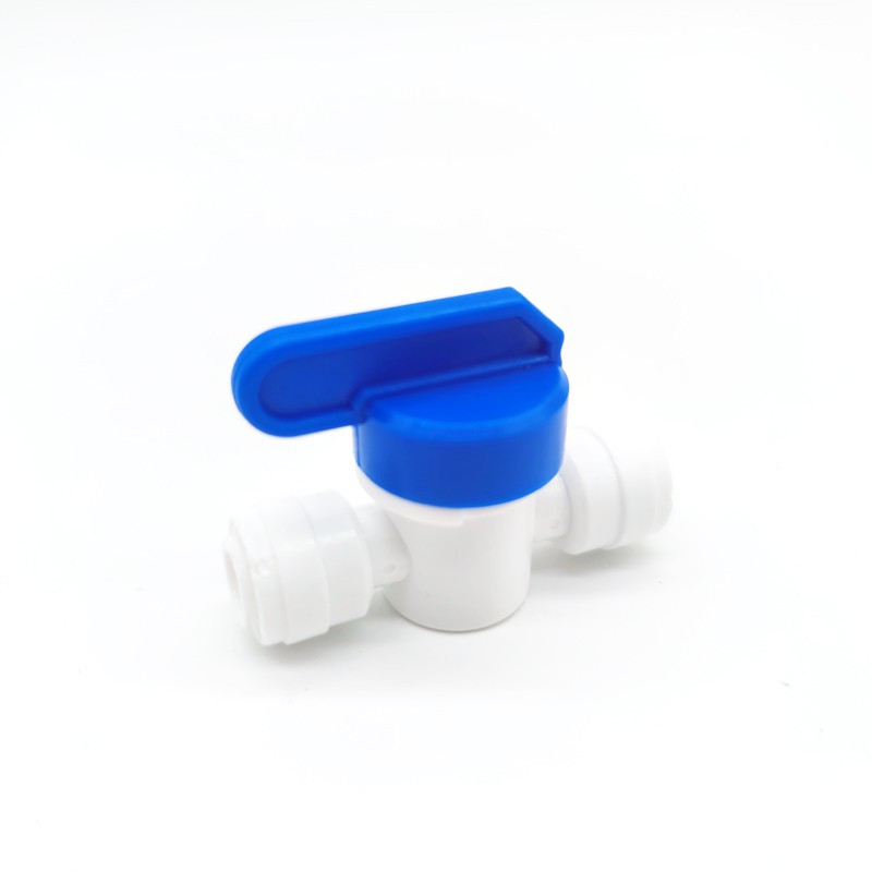 1/4 OD Hose Quick Connector Ball Valve / Stopper / Stop Valve RO Water Filter Non-Toxic Food-Grade Ball Valve Aquarium System Fittings