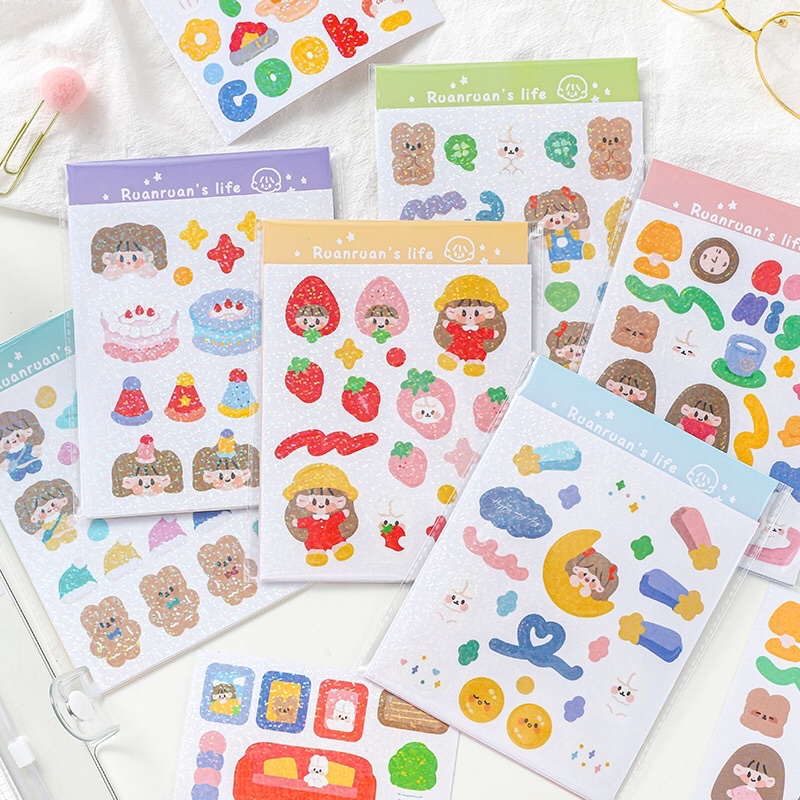 [4 Sheets Not Repeat Pattern] 4 Of Reflective Die Cut Stickers No ...
