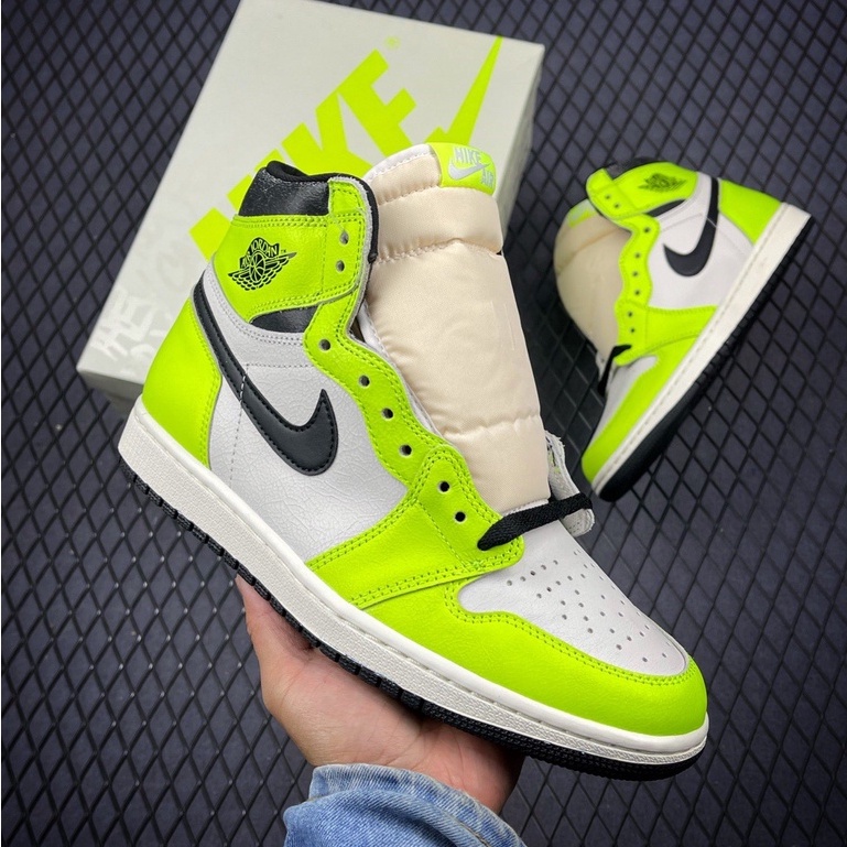 Nike Air Jordan 1 Retro High OG High cut Basketball Shoes Casual Sneakers For Men White Green
