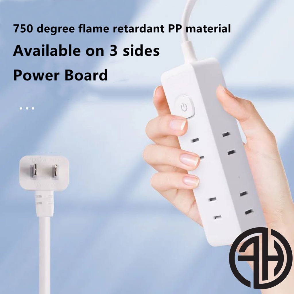 6 in 1 Extension Plug Adapter 1M extension cord Flat plug function ...