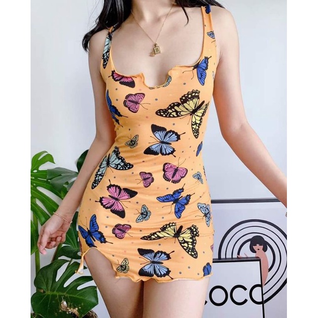 Liona's Butterfly dress Sexy dress | Shopee Philippines