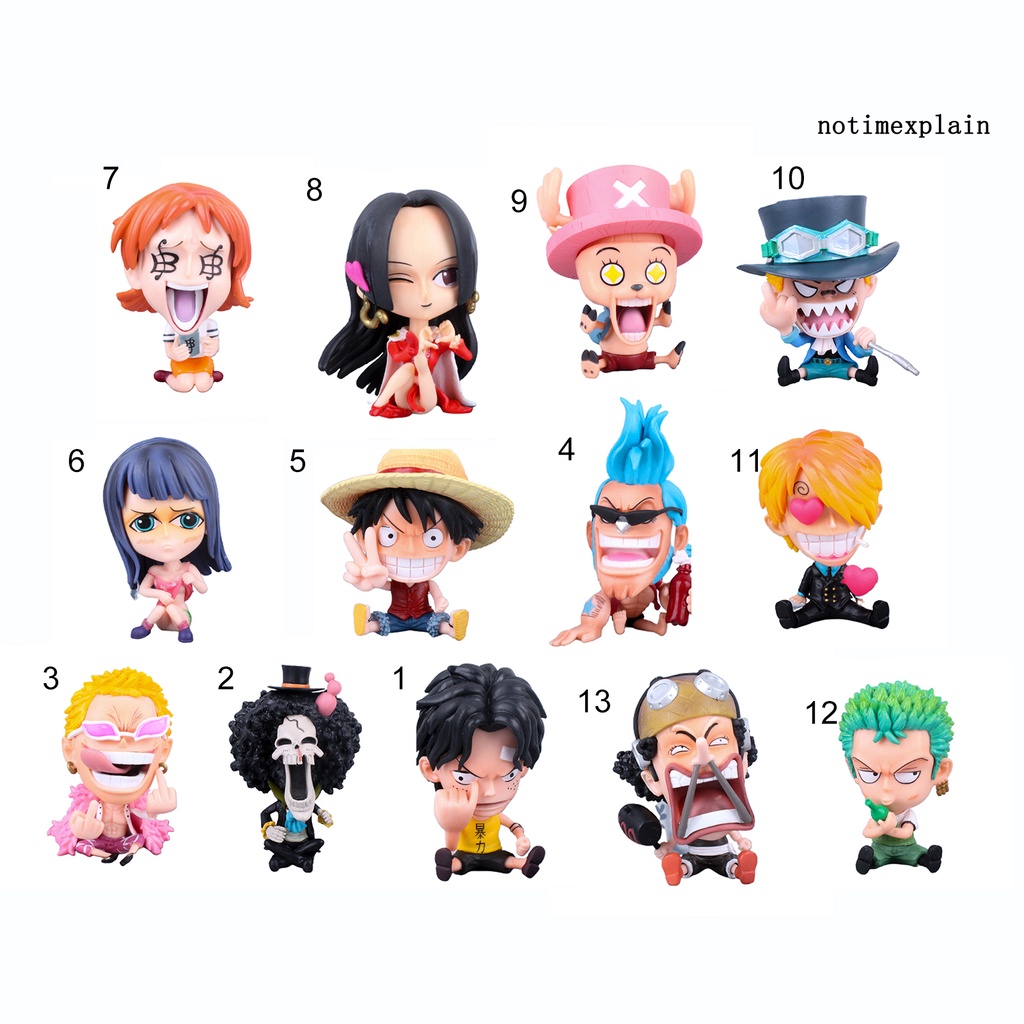 NTP Model Toy Anime One Piece Figure Luffy Roronoa Zoro Sanji PVC Mini Cartoon Action Miniature
