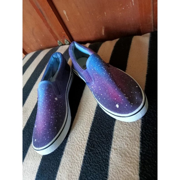 Custom vans shoes galaxy best sale