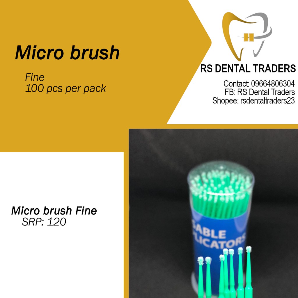Microbrush Fine Disposable Micro Applicator Fine 100 pcs Shopee