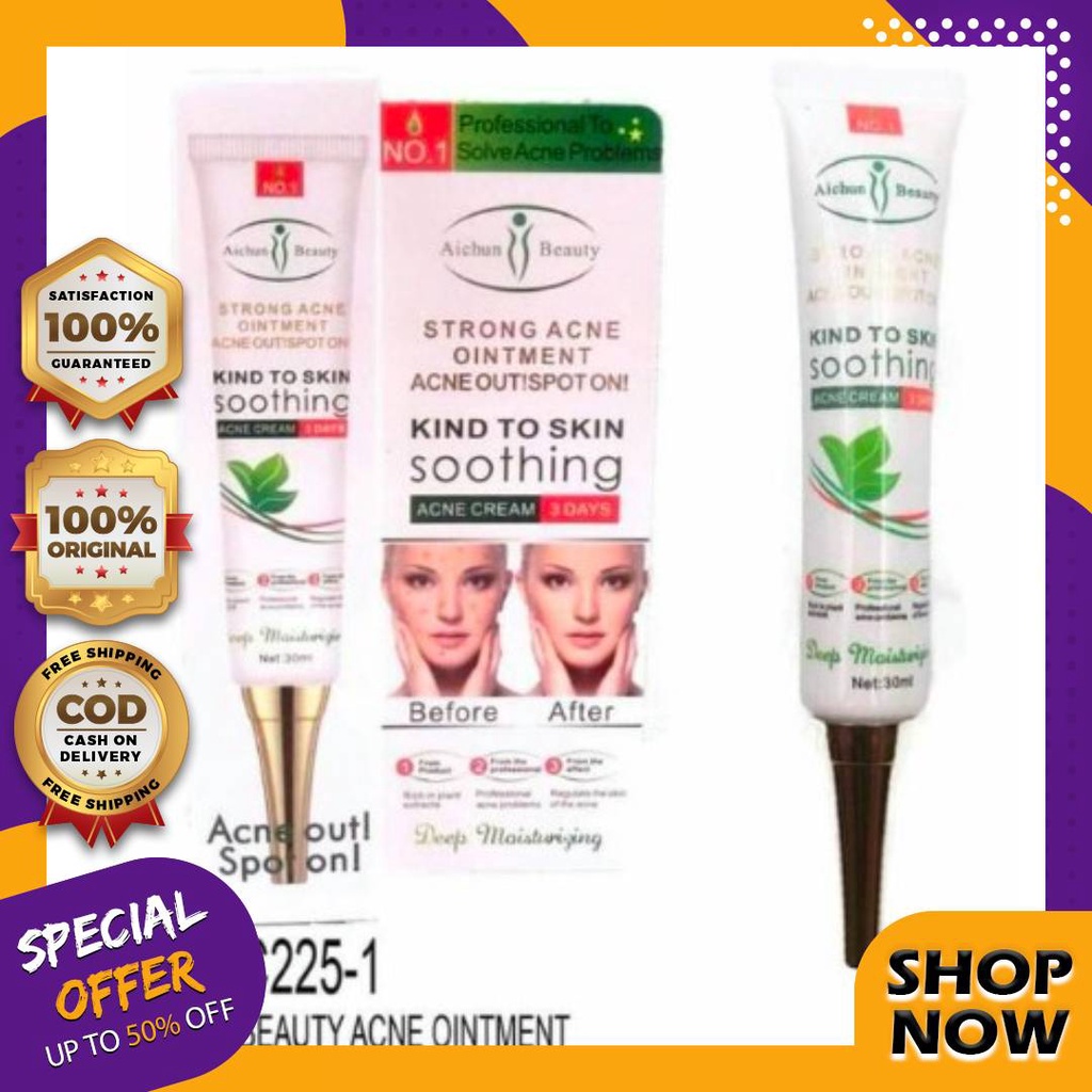 Original and Authentic Aichun Beauty Strong Acne Ointment | Shopee ...