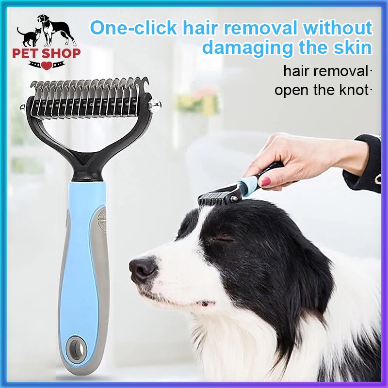 Pet dog hair knot brush effective pet dog untangled comb Shopee