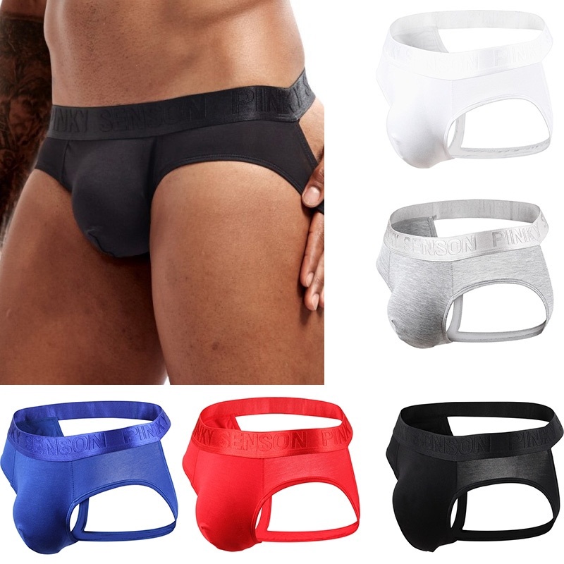 Men Sexy Jockstrap Underwear G String Thongs Lingerie Male Panties ...