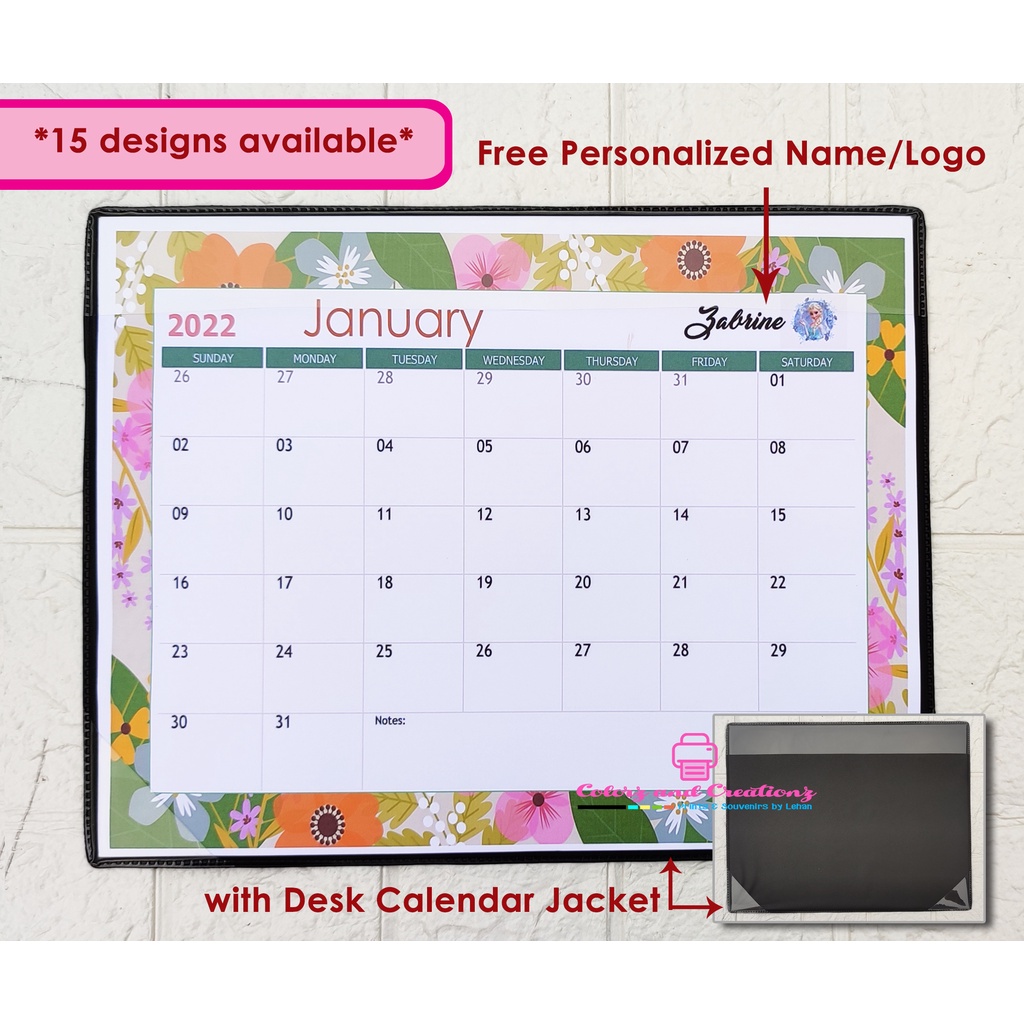 20242025 Personalized Desk Calendar Planner w/ Calendar Jacket Free