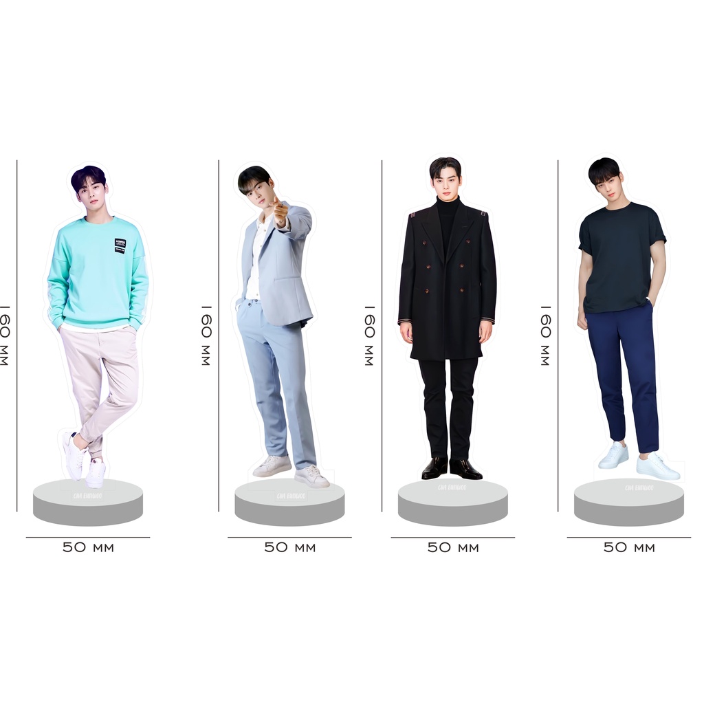 Mini Standee Figure Cha Eun Woo Eunwoo Astro Standee Acrylic K-Drama ...