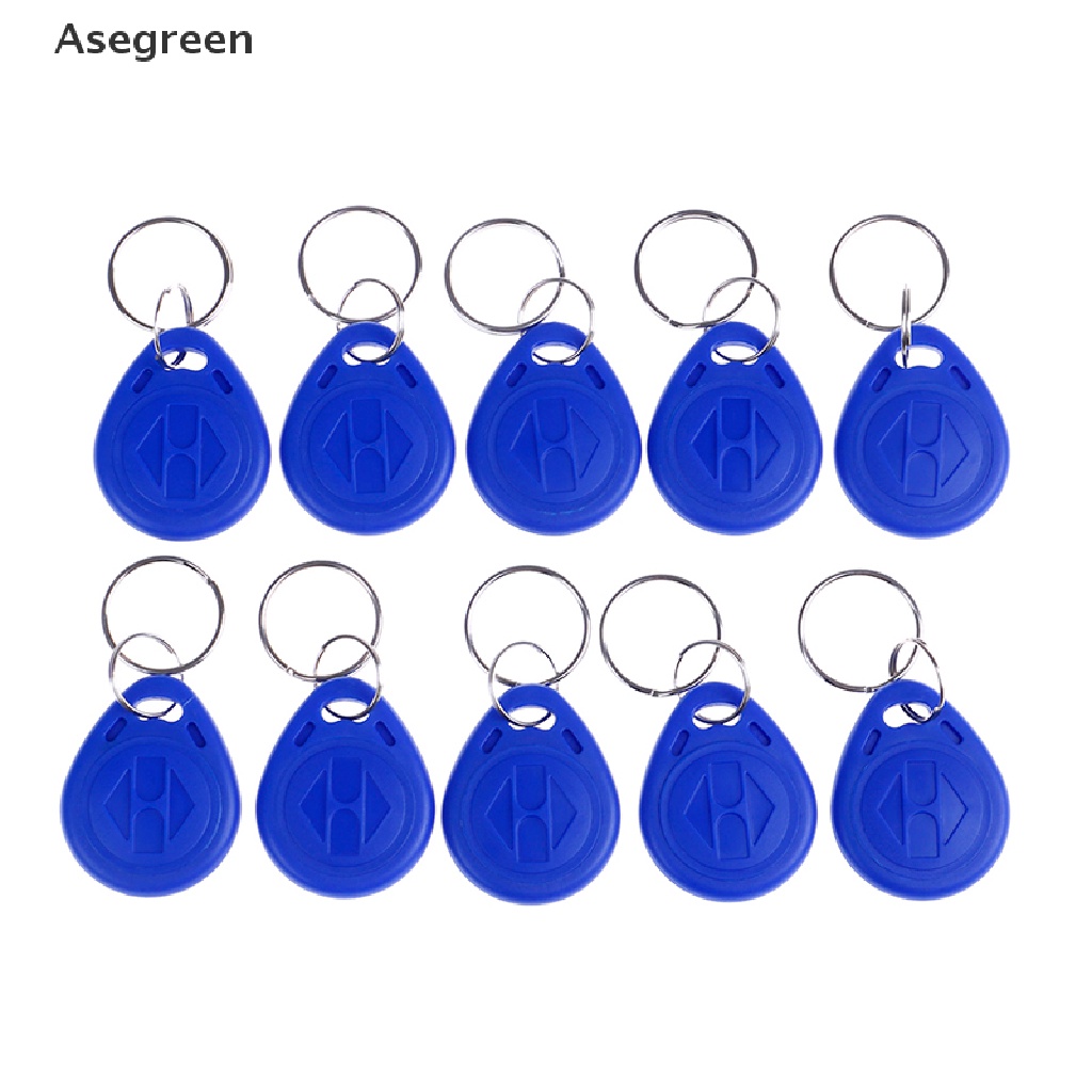 [Asegreen] 10Pcs TK4100 keychains 125KHZ RFID proximity id card token ...