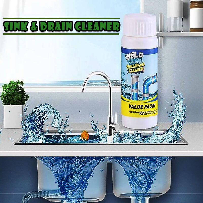 TS Wild Tornado Powerful Sink and Drain Cleaner for Kitchen Toilet Pipe